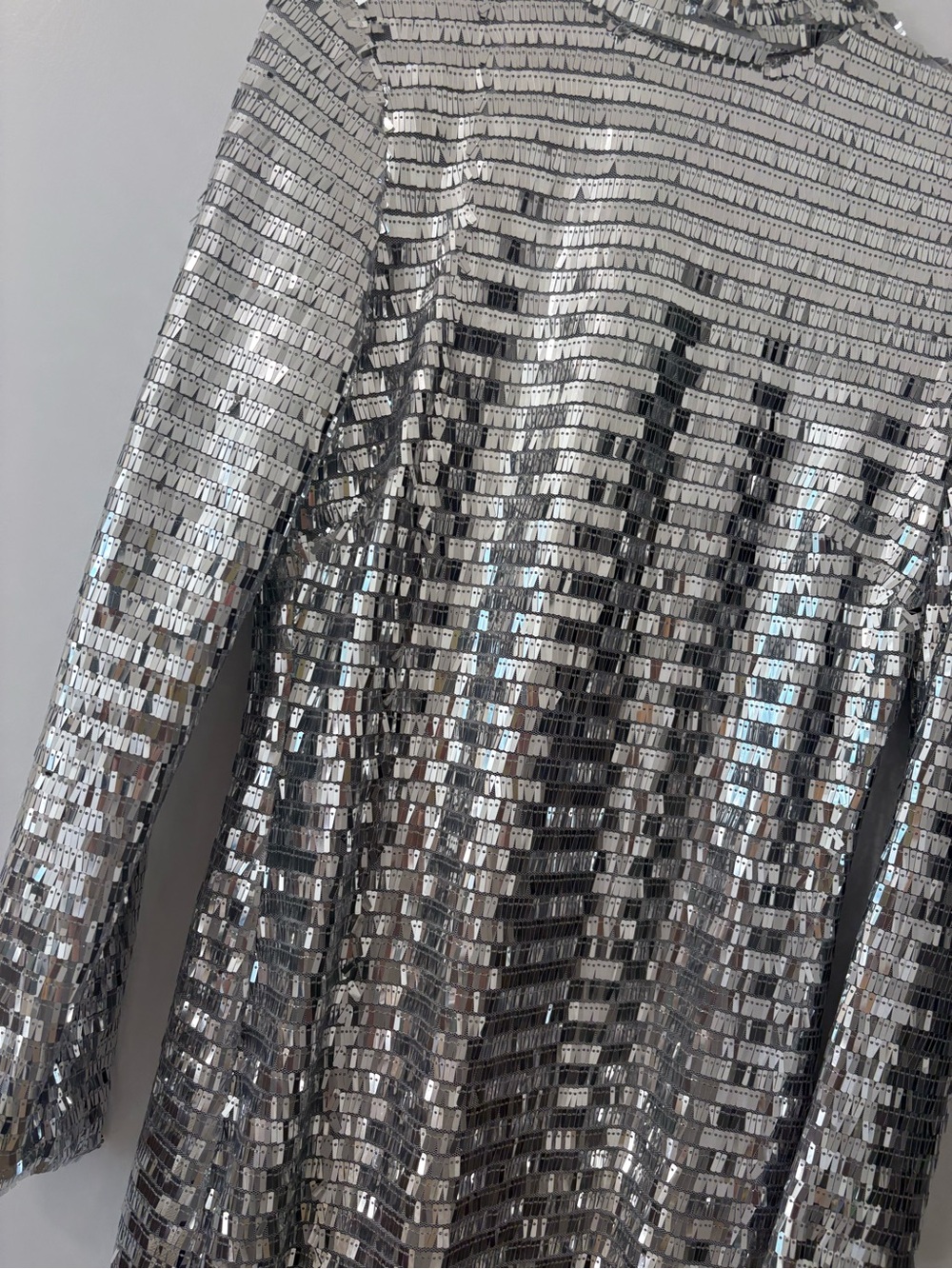 Simon Miller Silver Sequin Maxi Dress - Picture 2 of 7